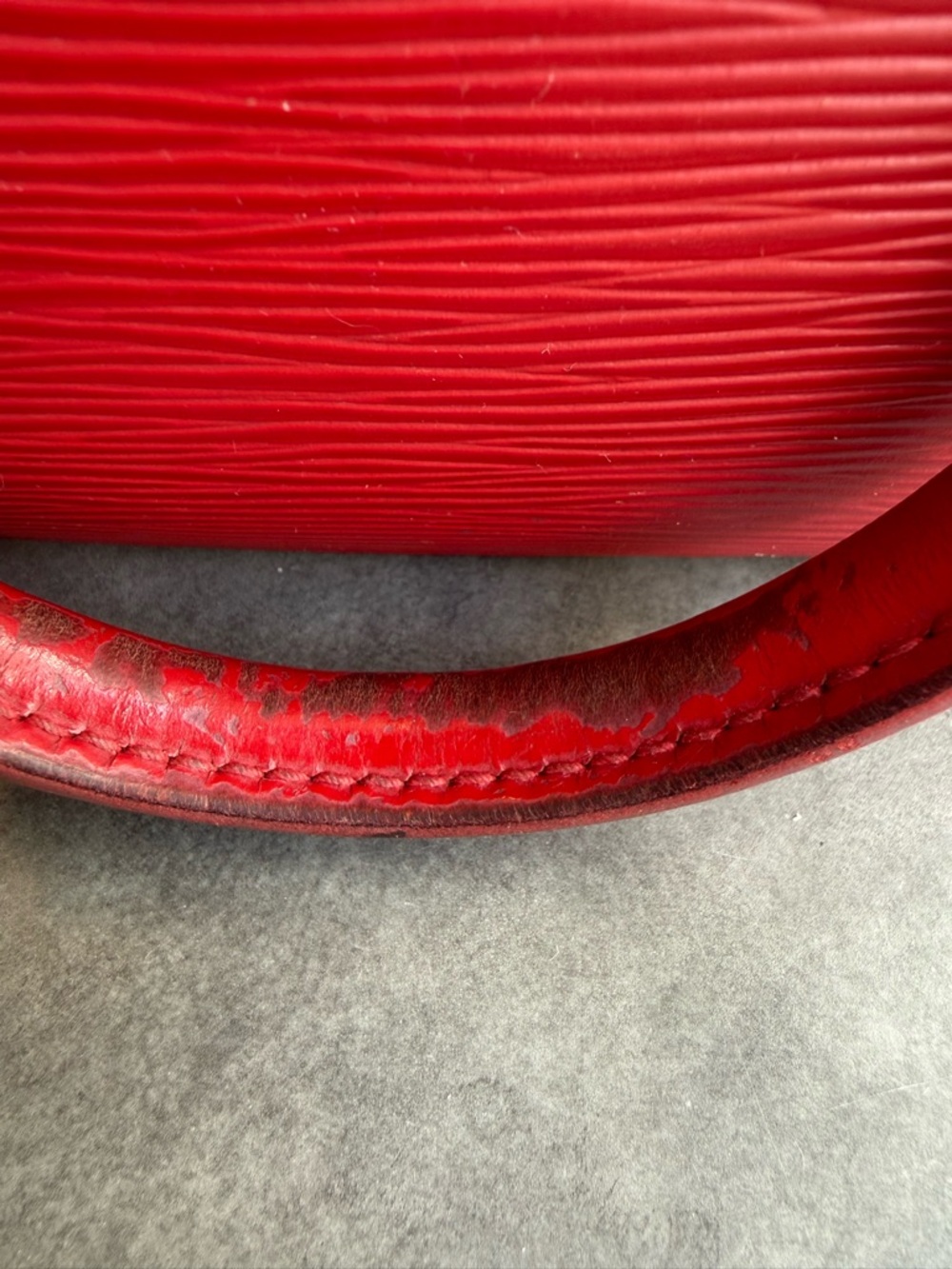 Louis Vuitton w COA Jasmin Red Epi Leather Satchel - Picture 15 of 16